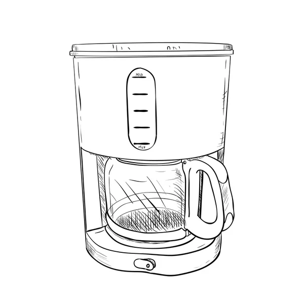 Cafetière électrique — Image vectorielle