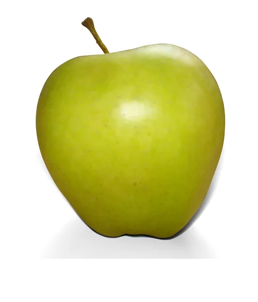 Sappige groene appel — Stockvector