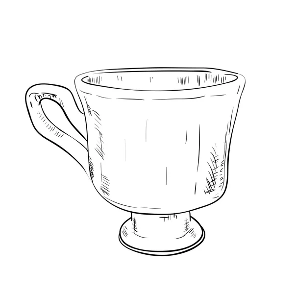 手描きカップ — ストックベクタ
