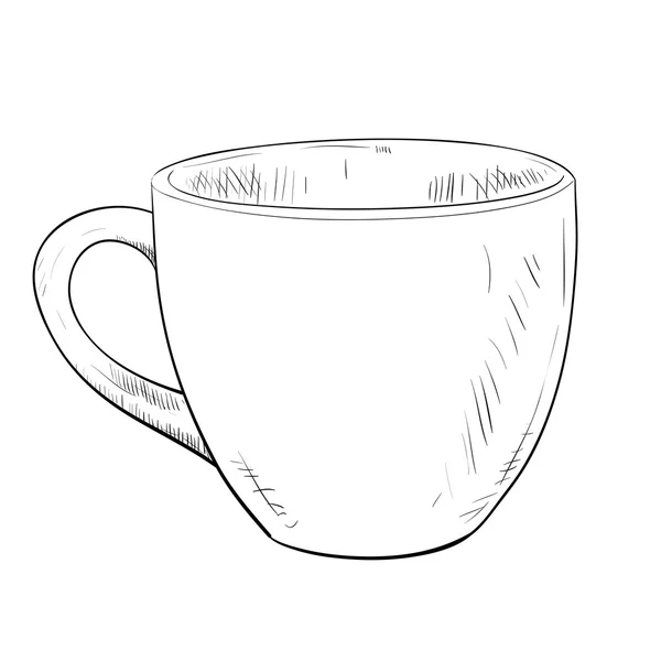 Hand drawn cup — Stock Vector