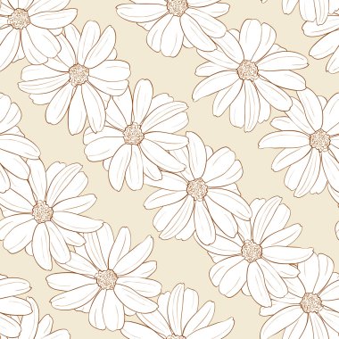 beyaz çiçekli desen