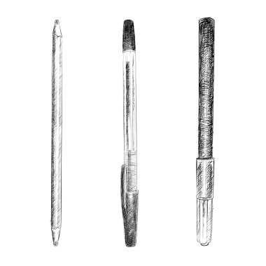 Kurşun kalem, kalem ve marker