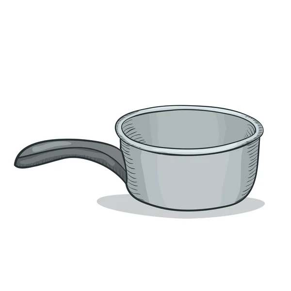 Doodle bucket with handle — Stock Vector