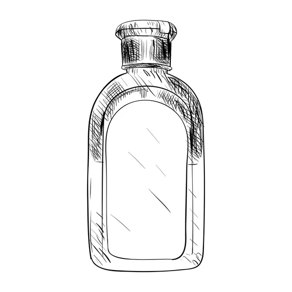 Náčrt plastové láhve — Stockový vektor