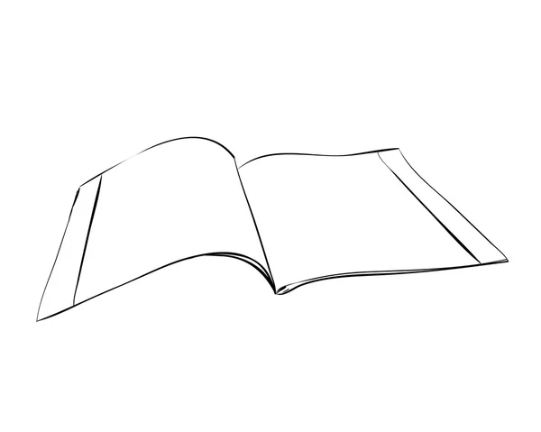 Эскиз учебника — стоковый вектор