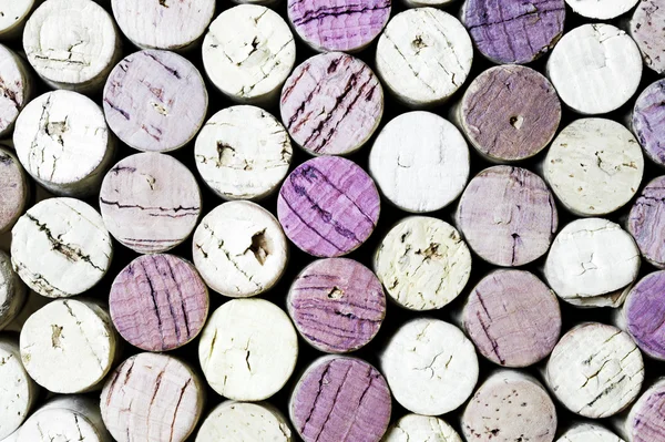 Μεγέθυνση της κρασί Φελλοί σε οριζόντια μορφή — Φωτογραφία Αρχείου