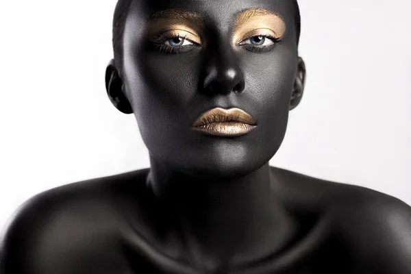 High fashion beauty style. face art. — Stock Photo, Image
