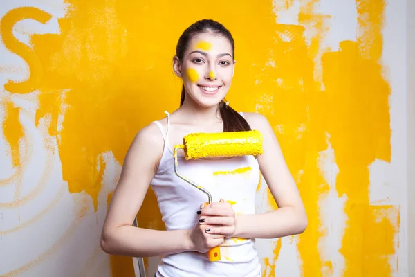 Topic repair and painting of walls and apartments. — 스톡 사진