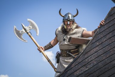 Güçlü Viking gemisi üzerinde