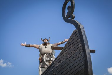 Güçlü Viking gemisi üzerinde