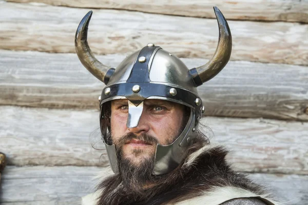 Portrait of the angry viking