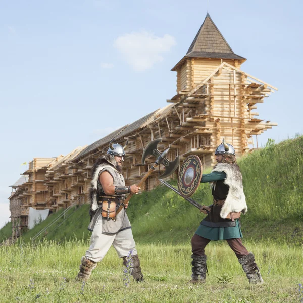 War between vikings — Stock Photo, Image