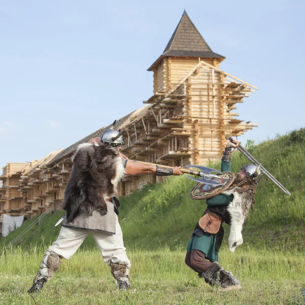 War between vikings — ストック写真