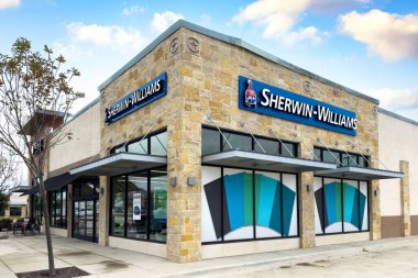 Frisco, Teksas, ABD - 15 Kasım 2025: Sherwin-Williams Boya Mağazası Dış görünüm