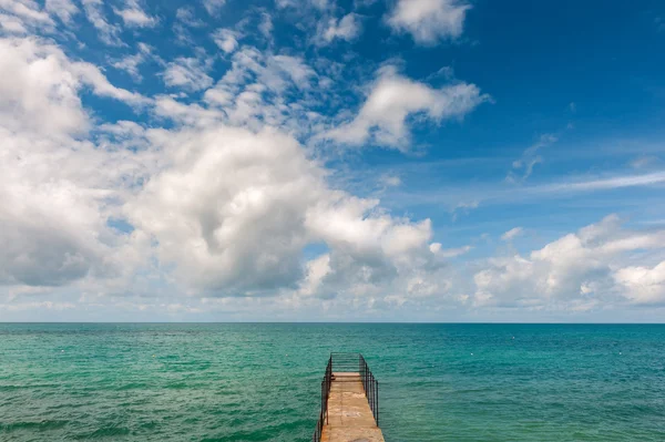 Peer into the sea and cloudscape