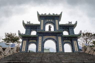 Gates of Linh Ung Pagoda Vietnam Danang clipart