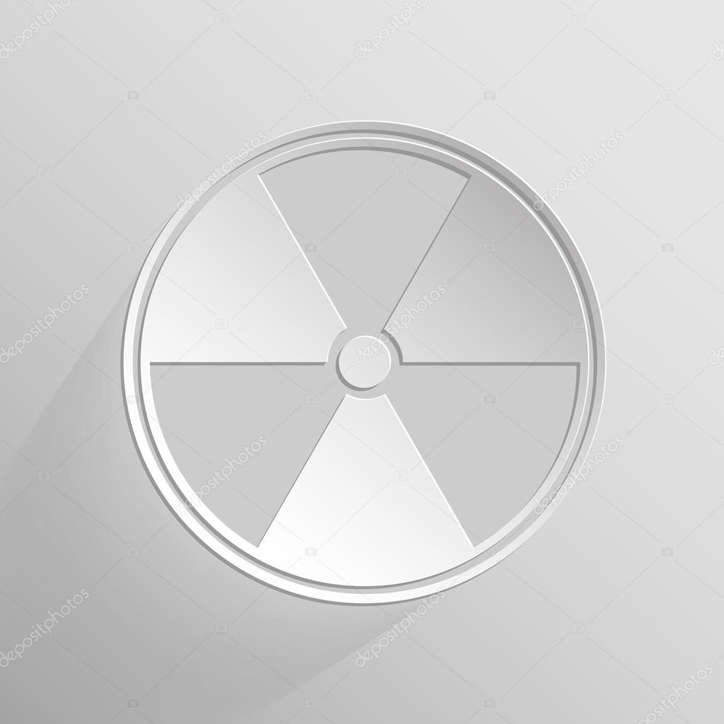 Sign of radioactive white — Stock Vector © Maks08 88234938