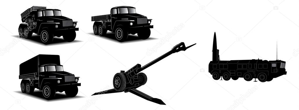 Military trucks set