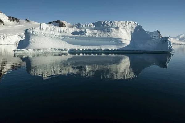 Úszó Jéghegyek Paradise Bay Ben Antartica — Stock Fotó