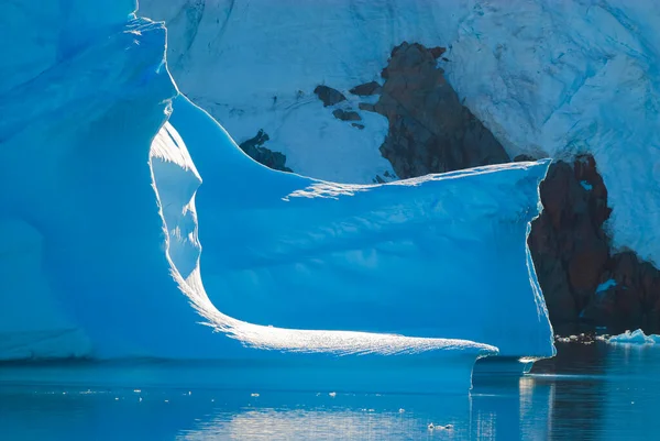 Glaciares Montañas Paradise Bay Península Antártica Antarti — Foto de Stock