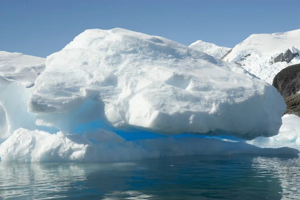 Baie Paradisiaque Glaciers Montagnes Péninsule Montréalaise Xoti — Photo