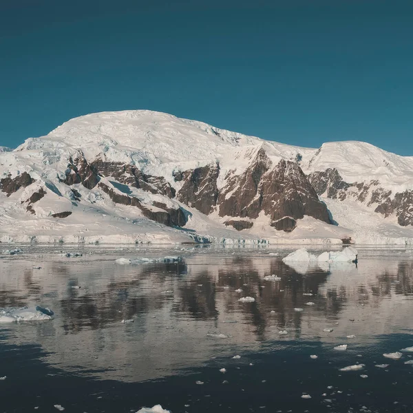 Gletsjers Bergen Baai Van Paradise Antartisch Schiereiland Antarti — Stockfoto