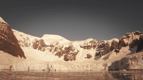 Paradise Bay Ghiacciai Montagne Penisola Antartica Antarti — Foto Stock