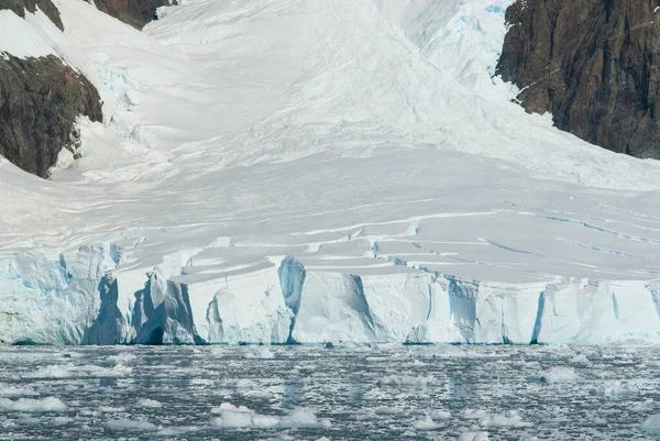 Gletscher Und Berge Der Paradiesbucht Auf Der Antarktischen Halbinsel Ant — Stockfoto