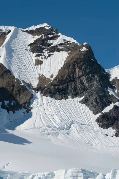 Geleiras Montanhas Baía Paraíso Península Antártica Formiga — Fotografia de Stock