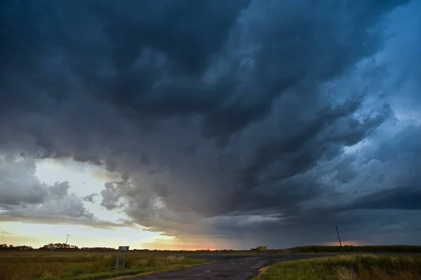 Stormy Sky Due Rain Argentine Countryside Pampa Province Patagonia Argentina — Stock Photo, Image