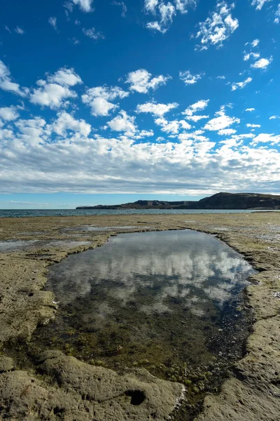 Paisagem Costeira Com Falésias Península Valdes Patrimônio Mundial Patagônia Argentina — Fotografia de Stock