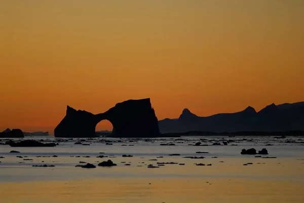 Paisaje Costero Estrecho Lemaire Montañas Icebergs Península Antártica Antártida — Foto de Stock