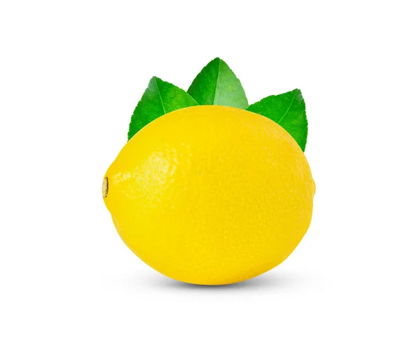 Citron Isolerad Vit Bakgrund — Stockfoto