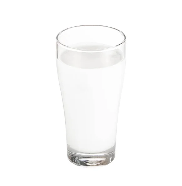 Glas Mjölk Isolerad Vitt — Stockfoto
