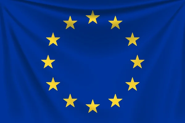 Flaga grzbiet eurounion — Wektor stockowy