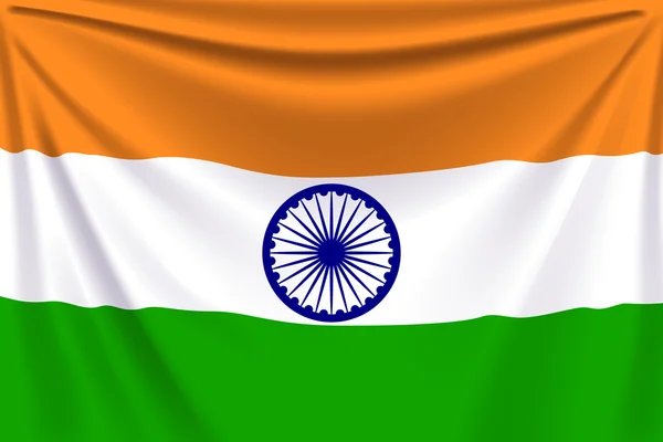 Zurück Flagge Indien — Stockvektor