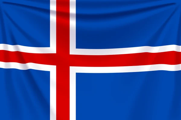 Arka bayrak İzlanda — Stok Vektör
