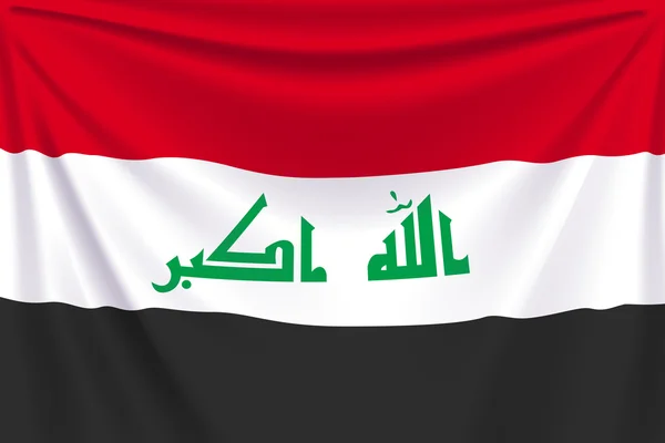 Volver bandera iraq — Archivo Imágenes Vectoriales