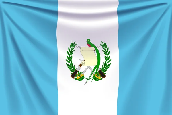 Hát zászló guatemala — Stock Vector