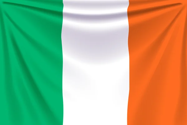 Bandiera posteriore Irlanda — Vettoriale Stock