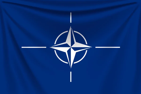 Πλάτη σημαία ΝΑΤΟ — Διανυσματικό Αρχείο