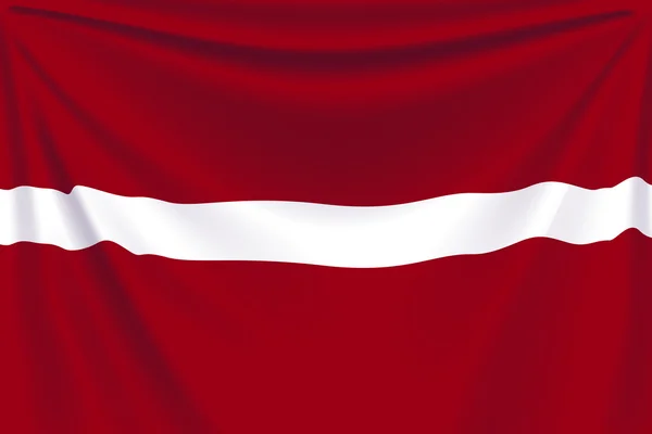 Volver bandera latvia — Vector de stock