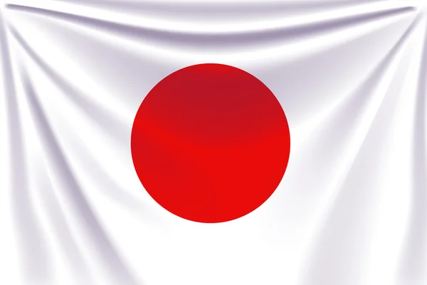 Volver bandera japón — Vector de stock