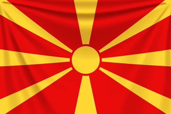 Volver bandera macedonia — Archivo Imágenes Vectoriales