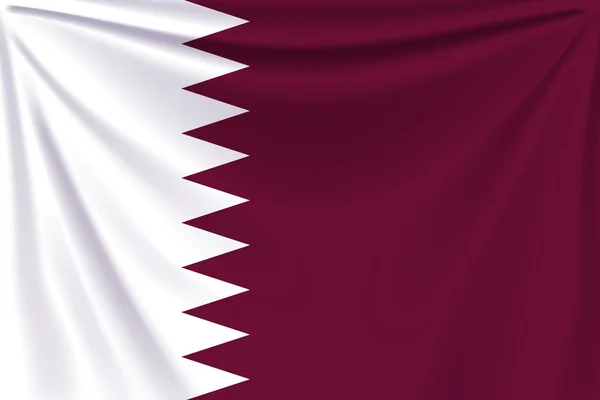 Bandera trasera qatar — Vector de stock