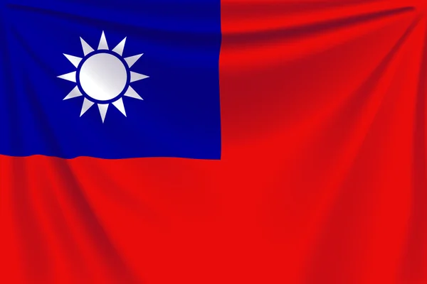 Arka bayrak Çin Cumhuriyeti — Stok Vektör