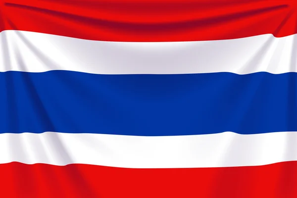 Rug vlag thailand — Stockvector