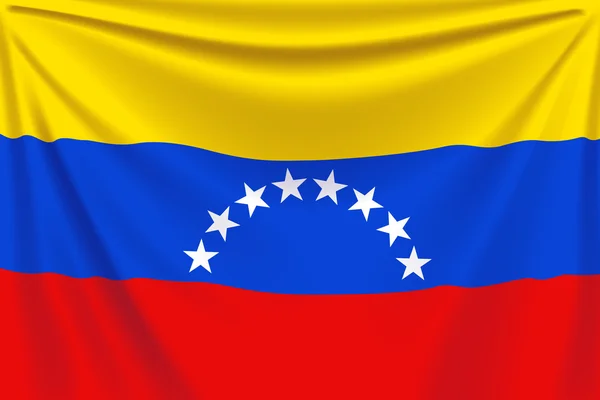 Zadní vlajka Venezuely — Stockový vektor