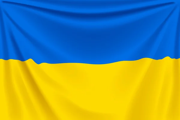 Bandiera posteriore ucraina — Vettoriale Stock