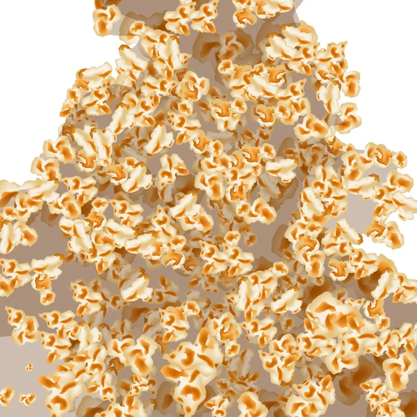 Imagen de palomitas de maíz — Vector de stock